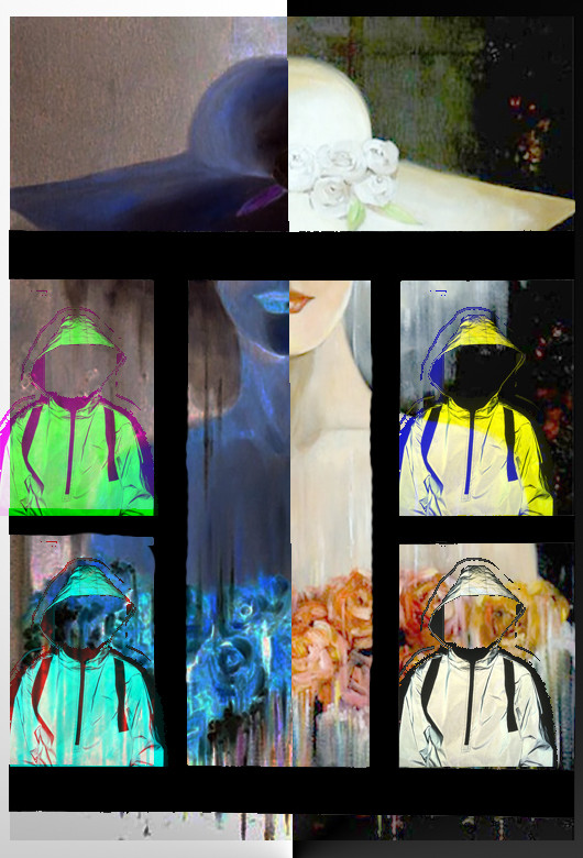 Digital design, layered faces