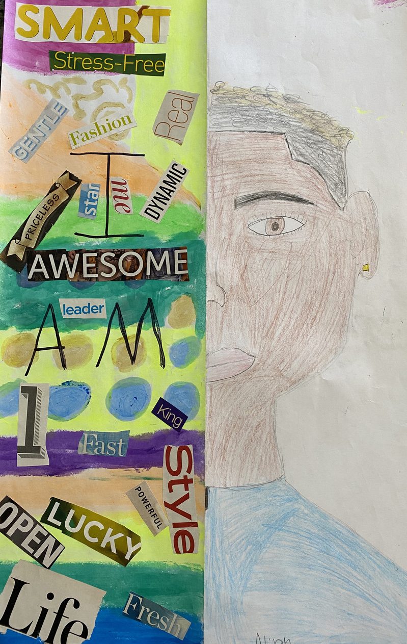 Self-portrait collage