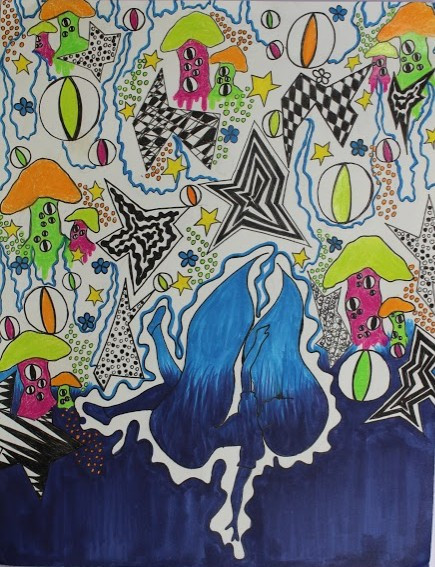 Abstract colorful drawing
