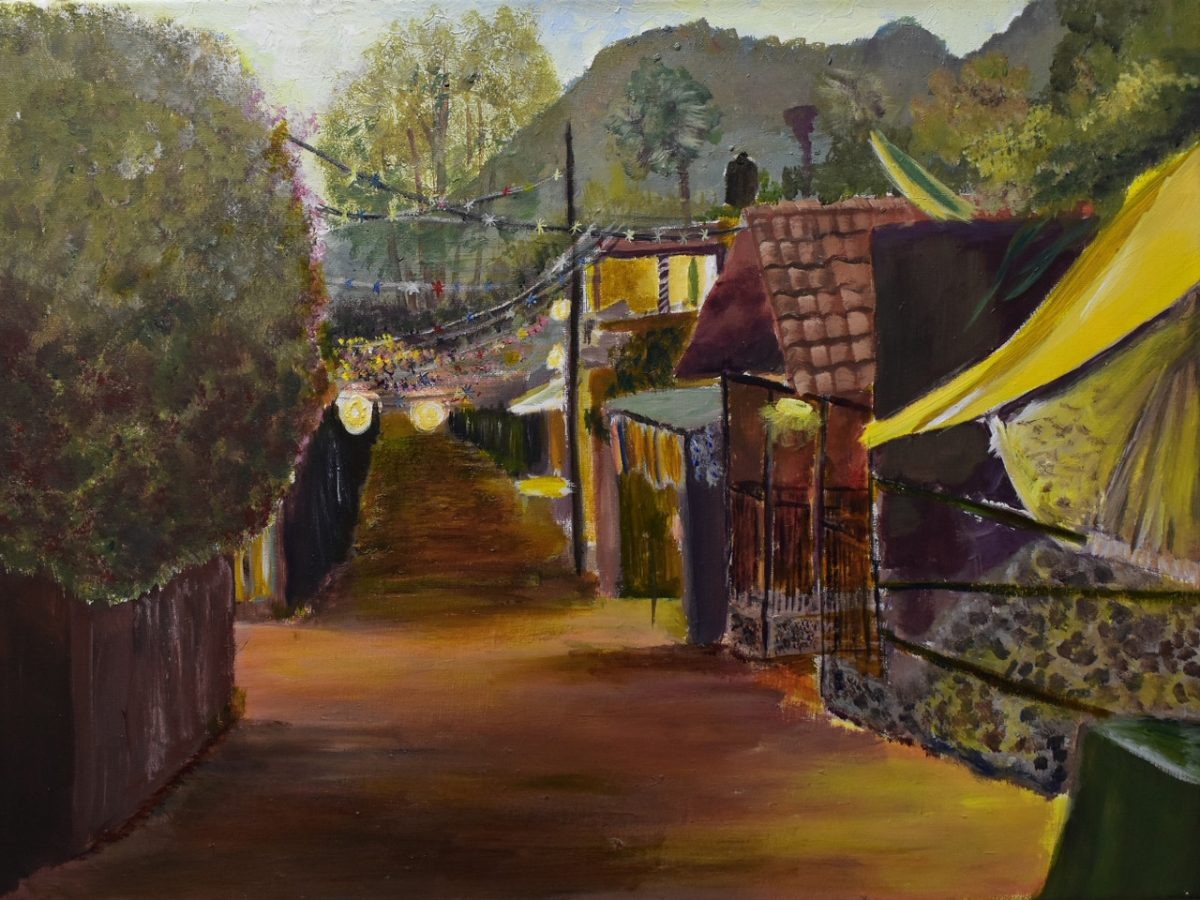 Painting of streets of Mexico