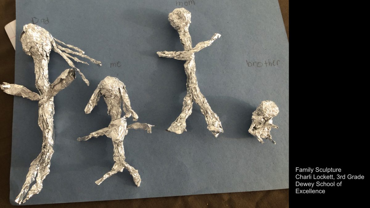 4 foil figures