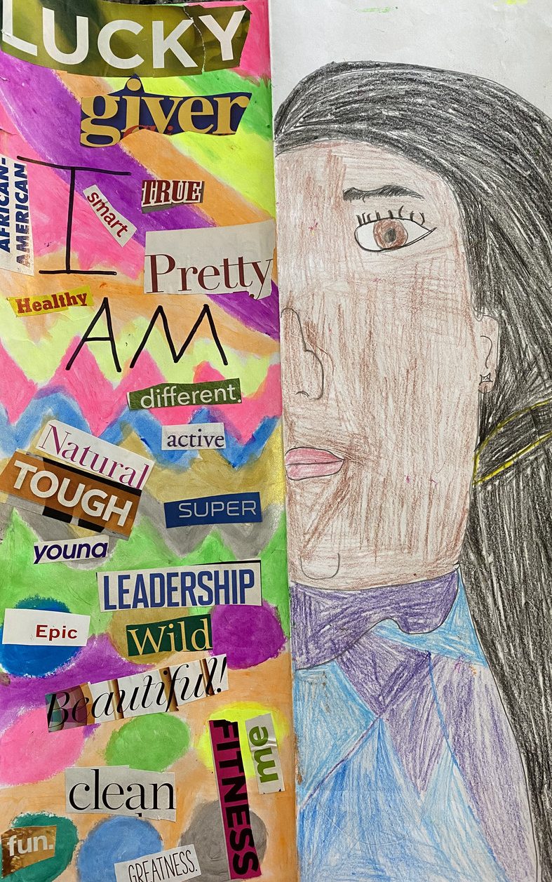 Self-portrait collage