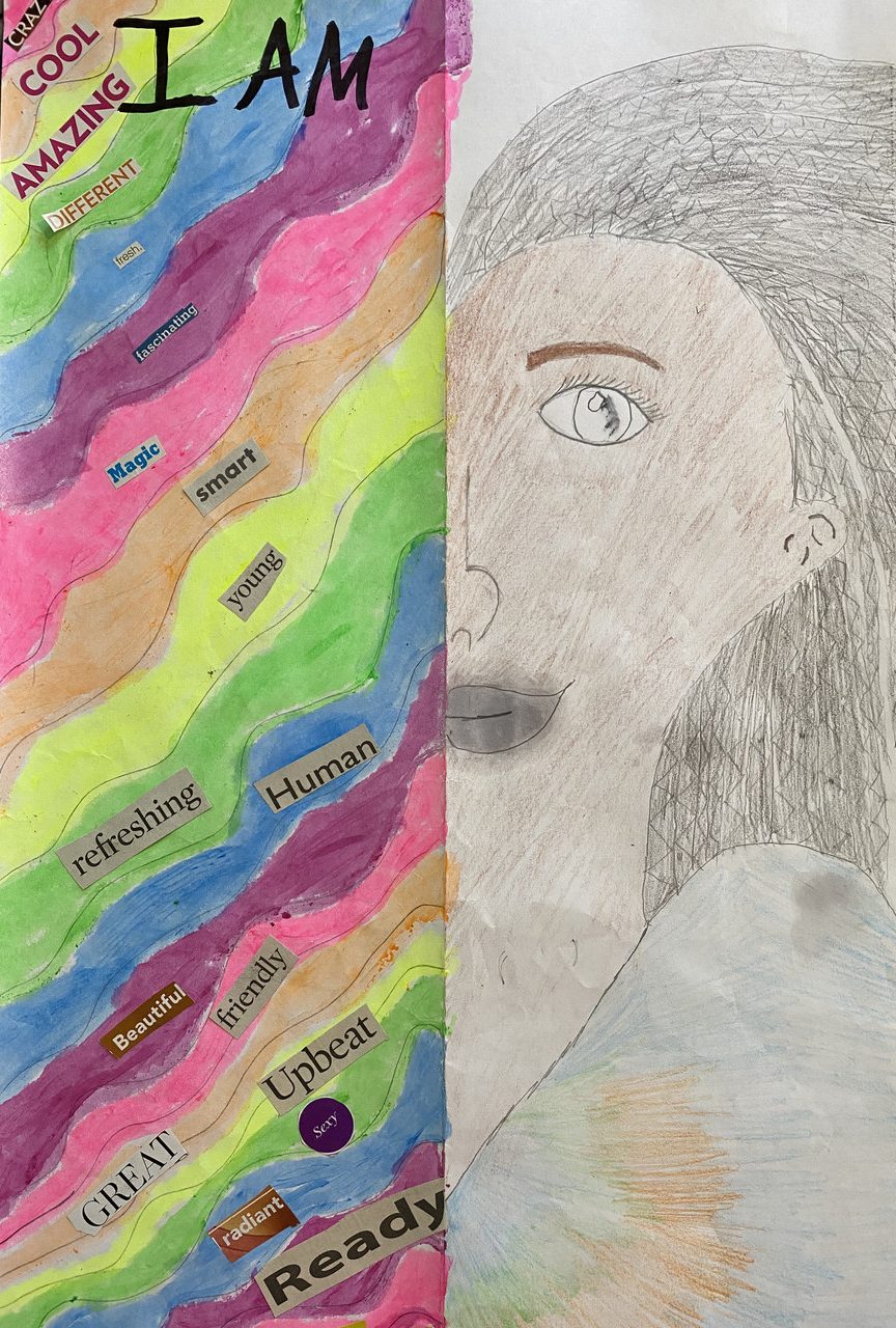 Self-portrait collage
