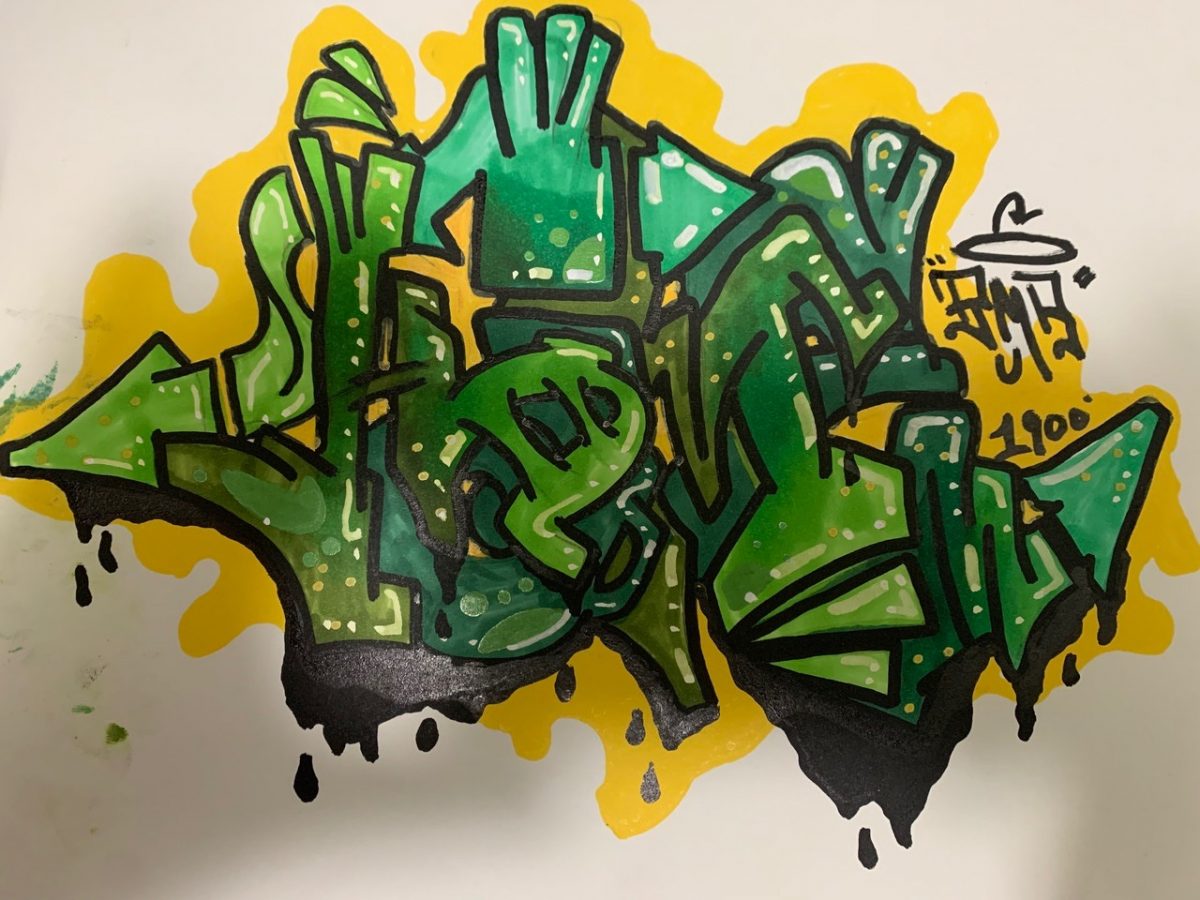 Graffiti painting