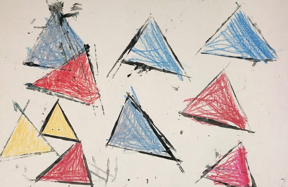 Primary color triangles