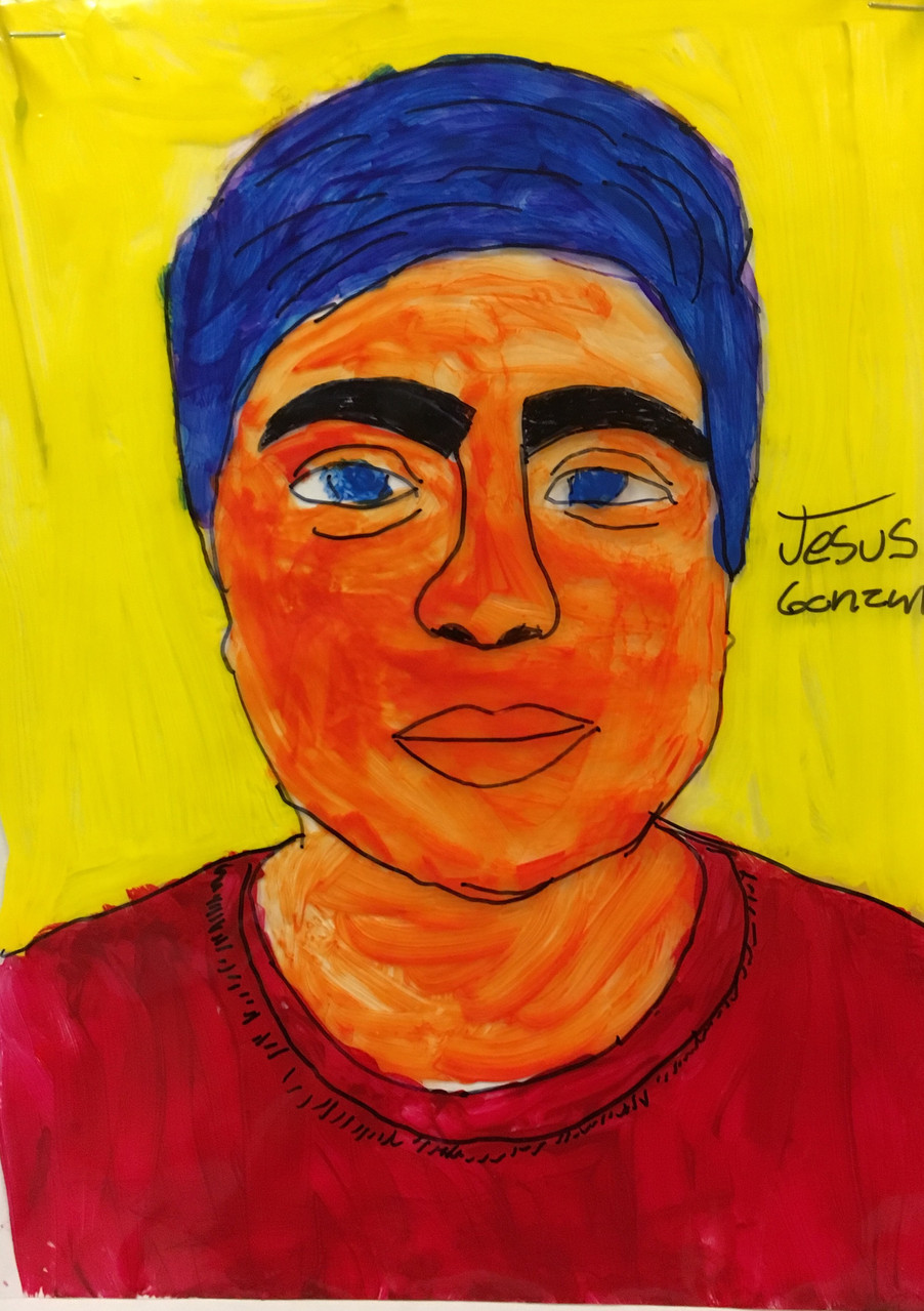 Self Portrait with complementary colors
