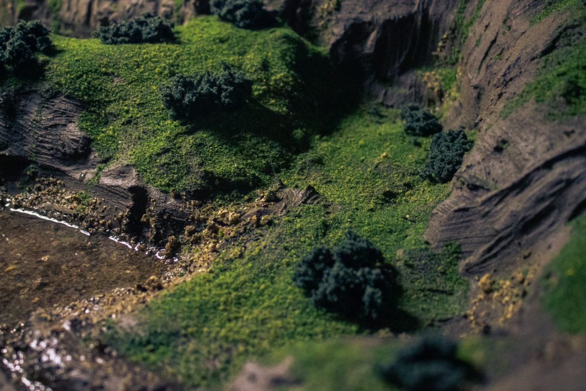 Spacial design of an imagined green and natural scene