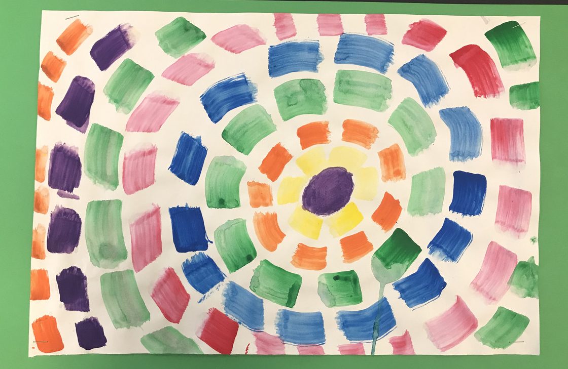 alma thomas inspired painting