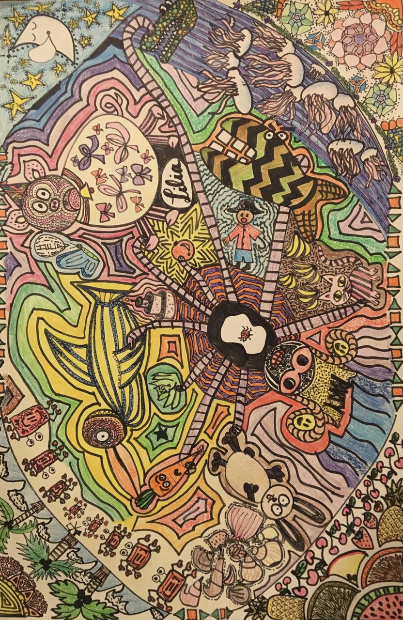 Abstract and complex drawing