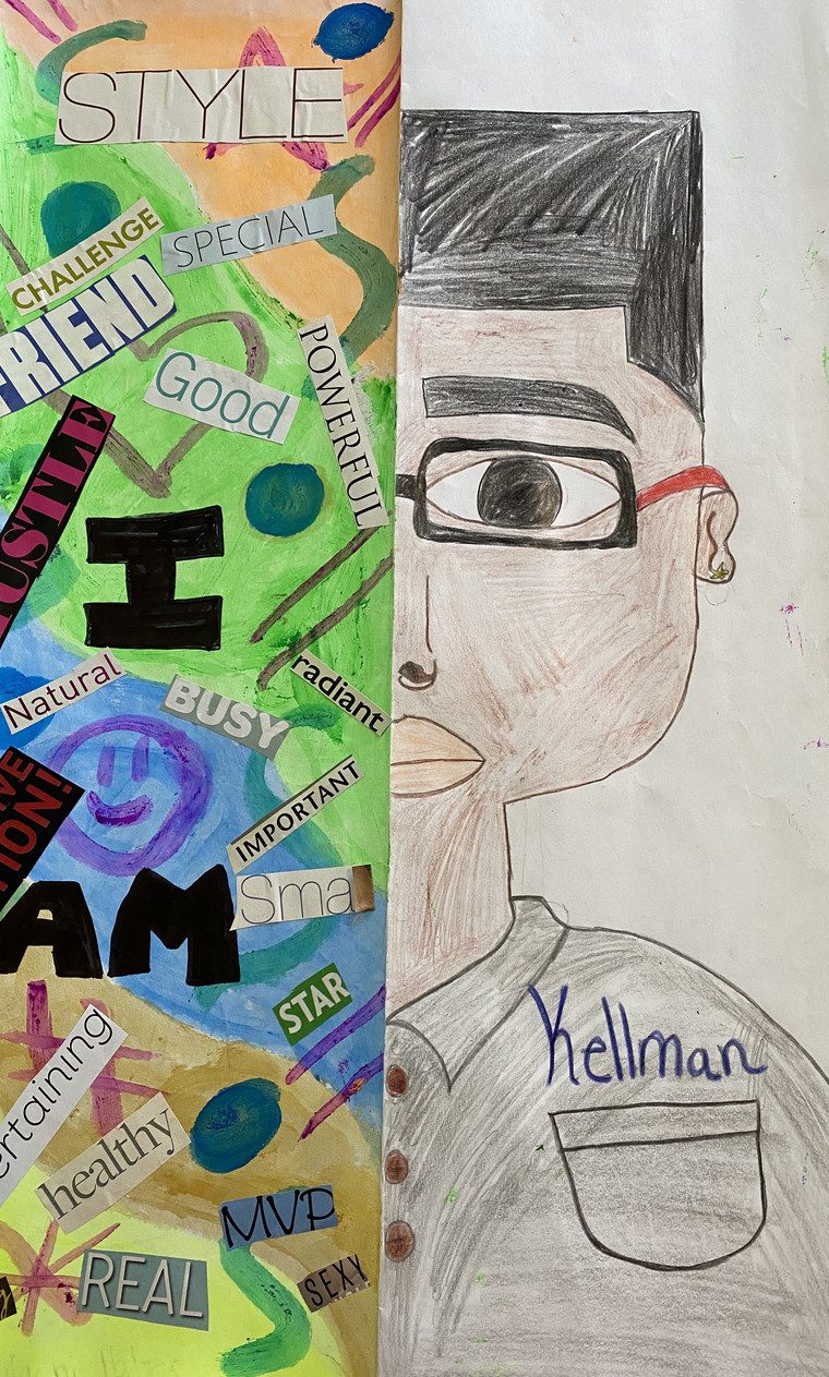 Self-portrait collage