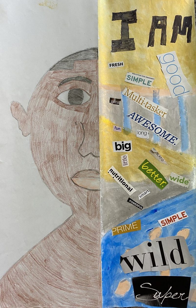 Self-portrait collage