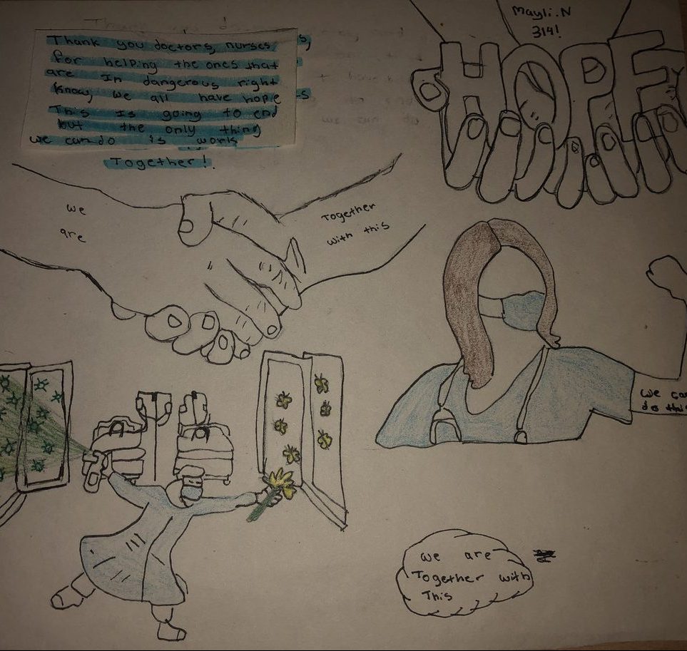 Students react to Corona virus-Thank you & Hope