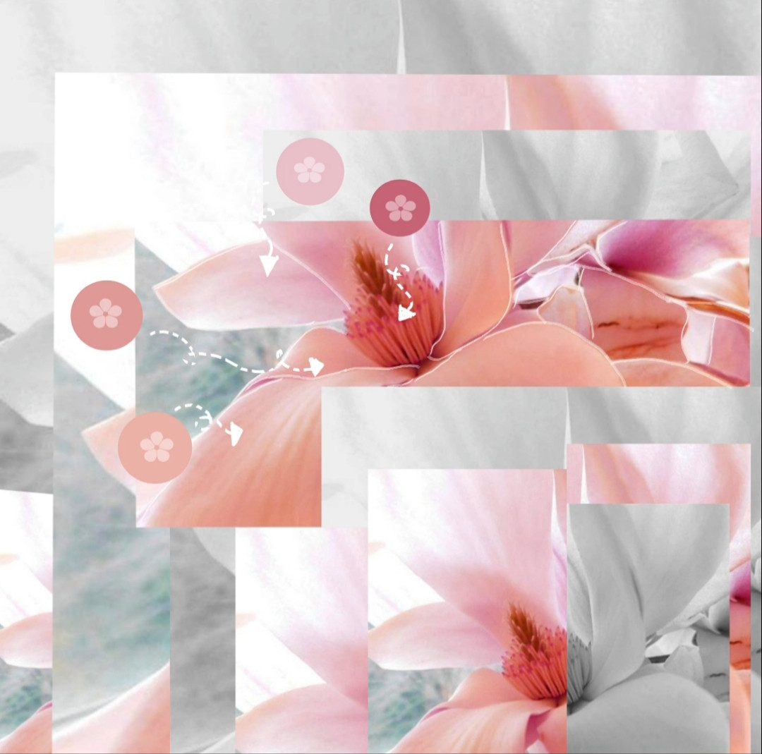 Design with flowers