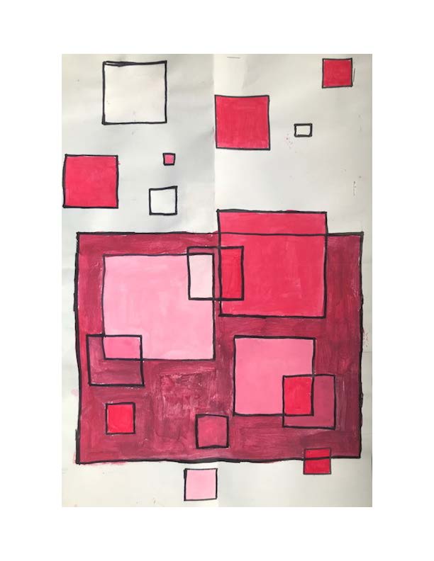 red white squares