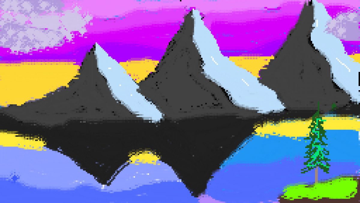 3 mountain peaks