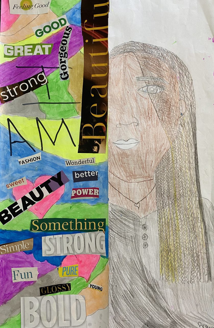 Self-portrait collage