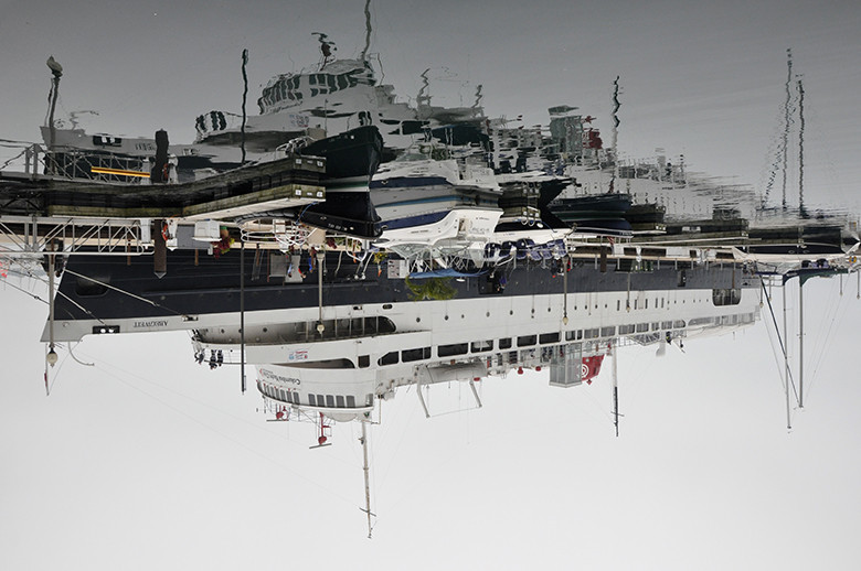 Photo of boat and reflections