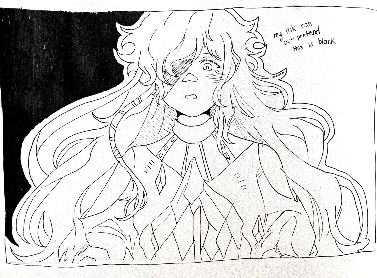 person with long hair and crystals