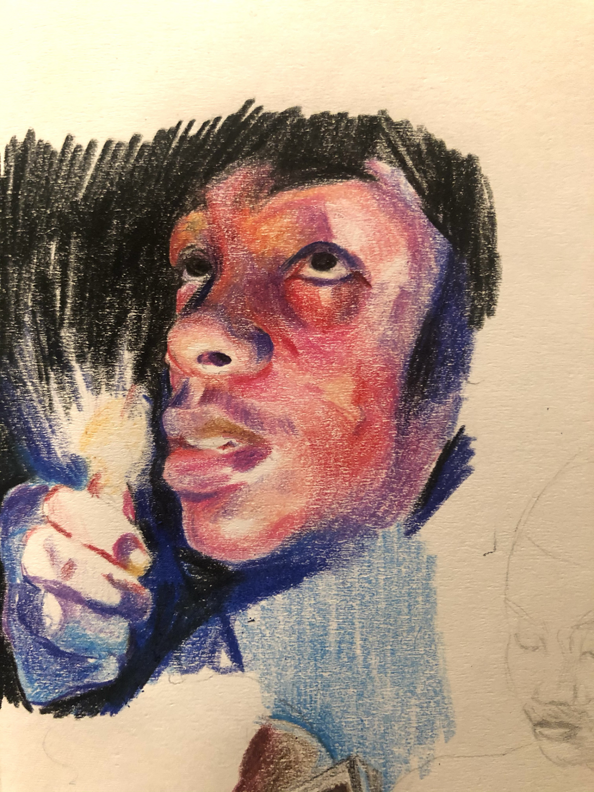 person holding a lighter