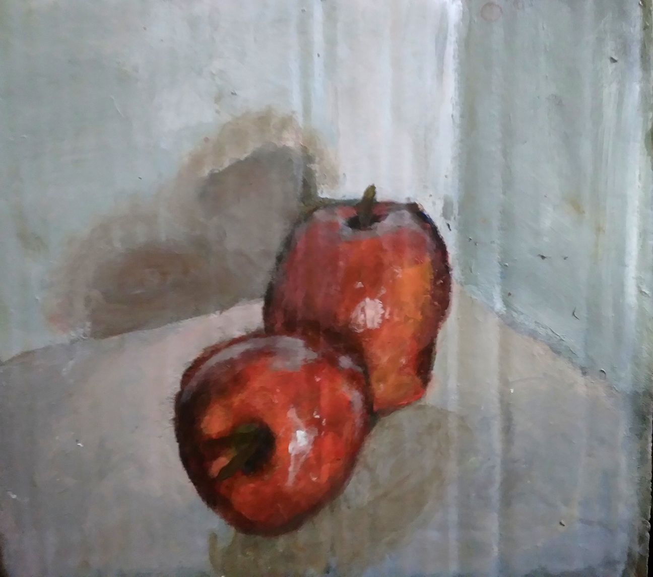 two red apples