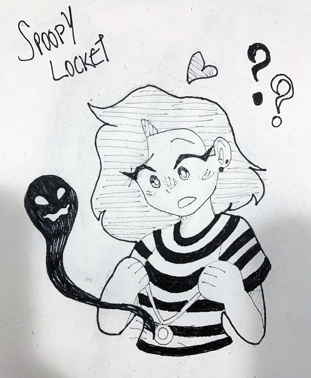 Itzel Saenz: Day 17, Spooky Locket – CPS All-City Visual Arts Exhibitions