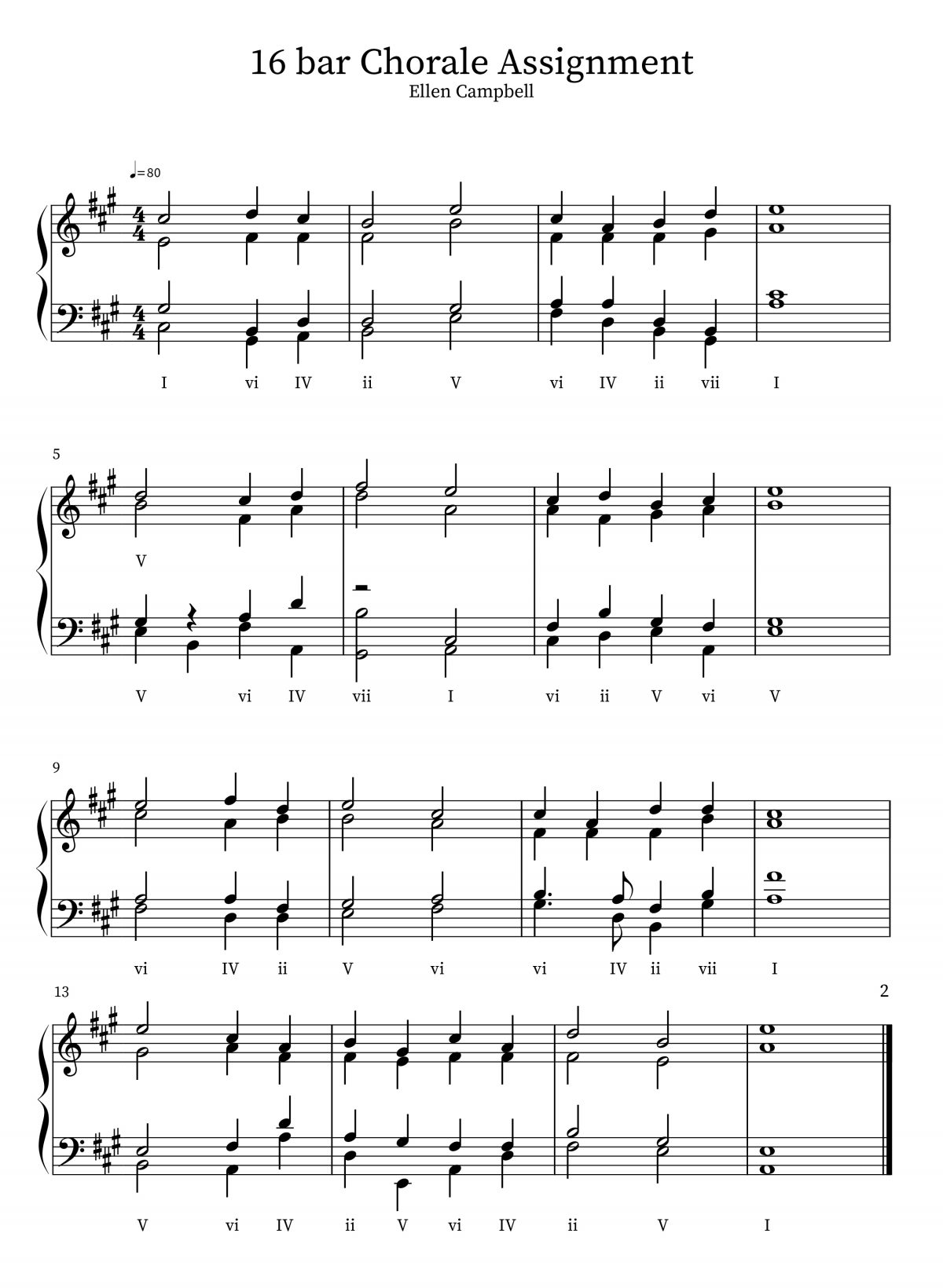 A 4 Part Composition.