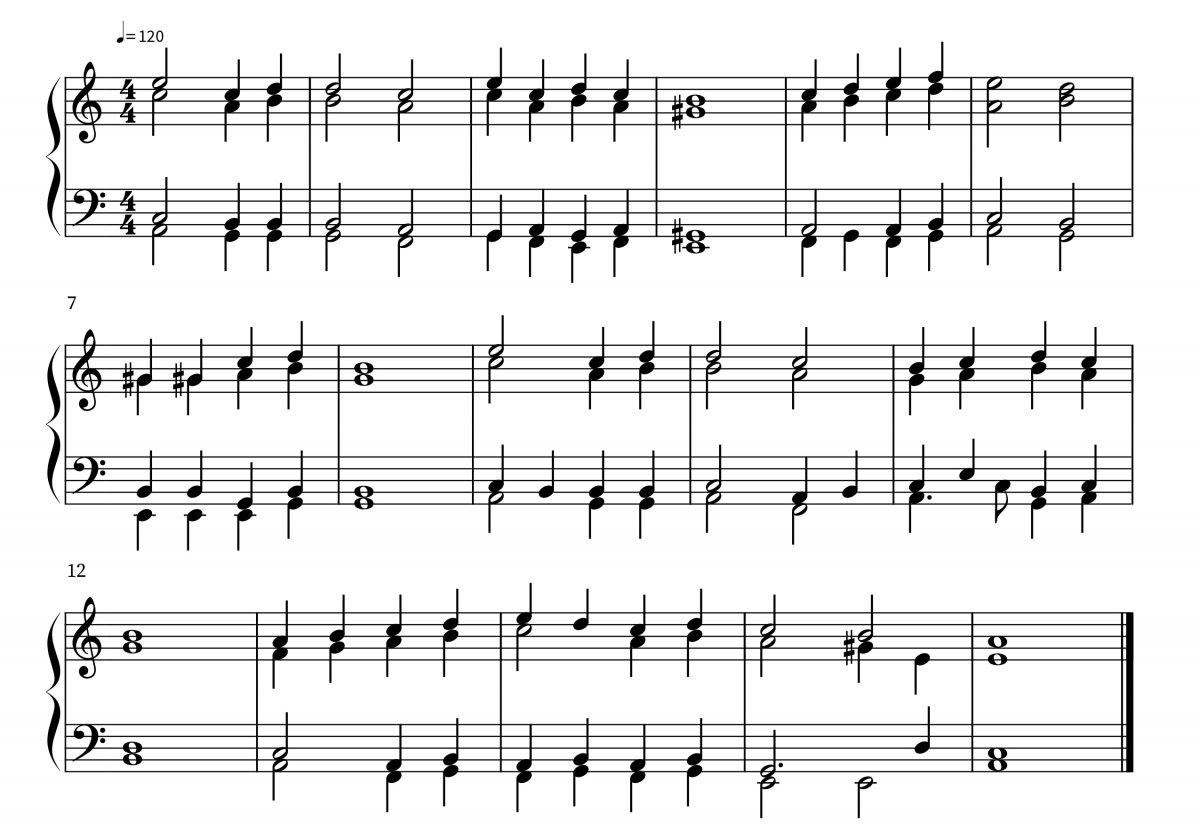 A 4 Part Composition.