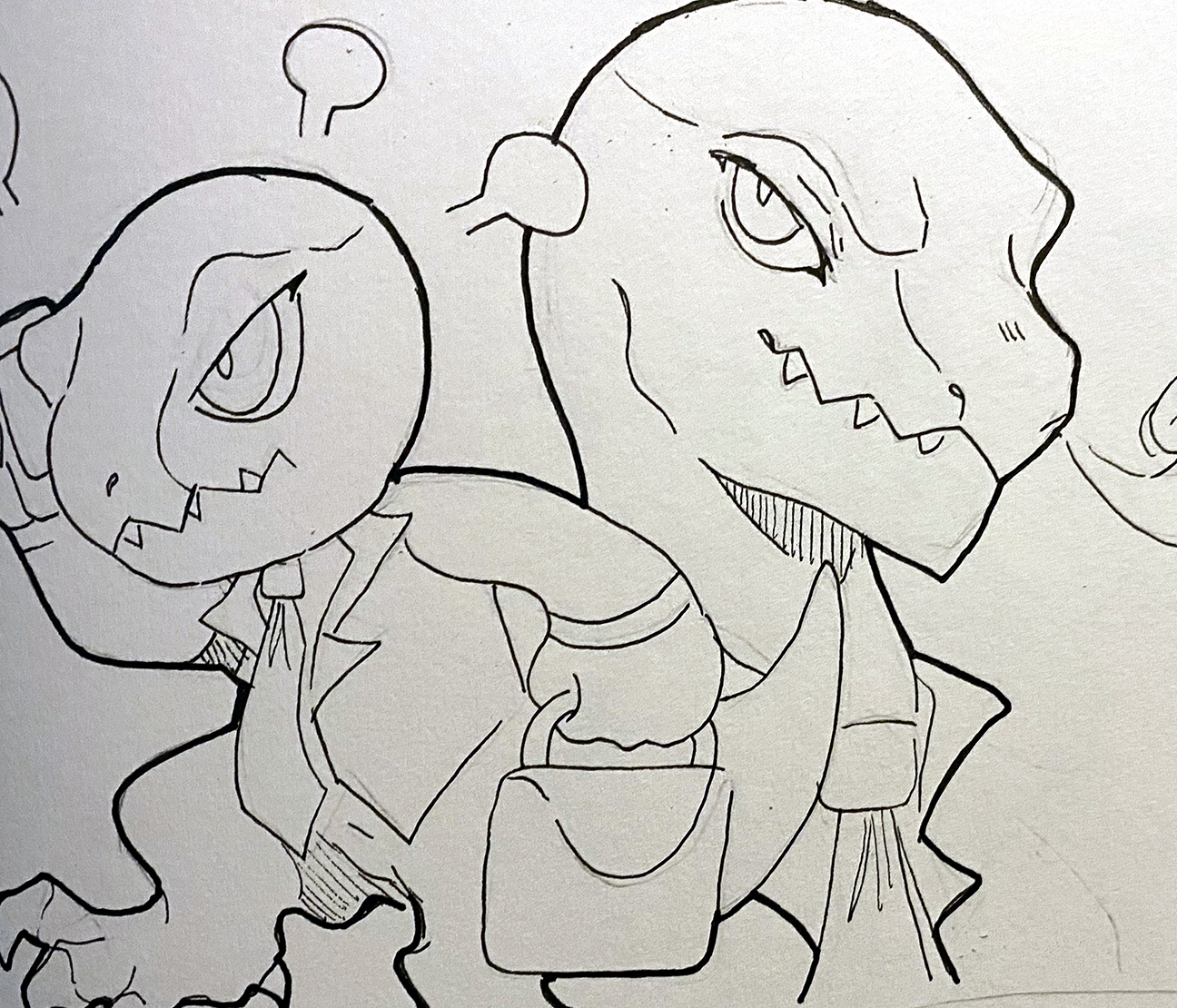Dinosaurs in suits