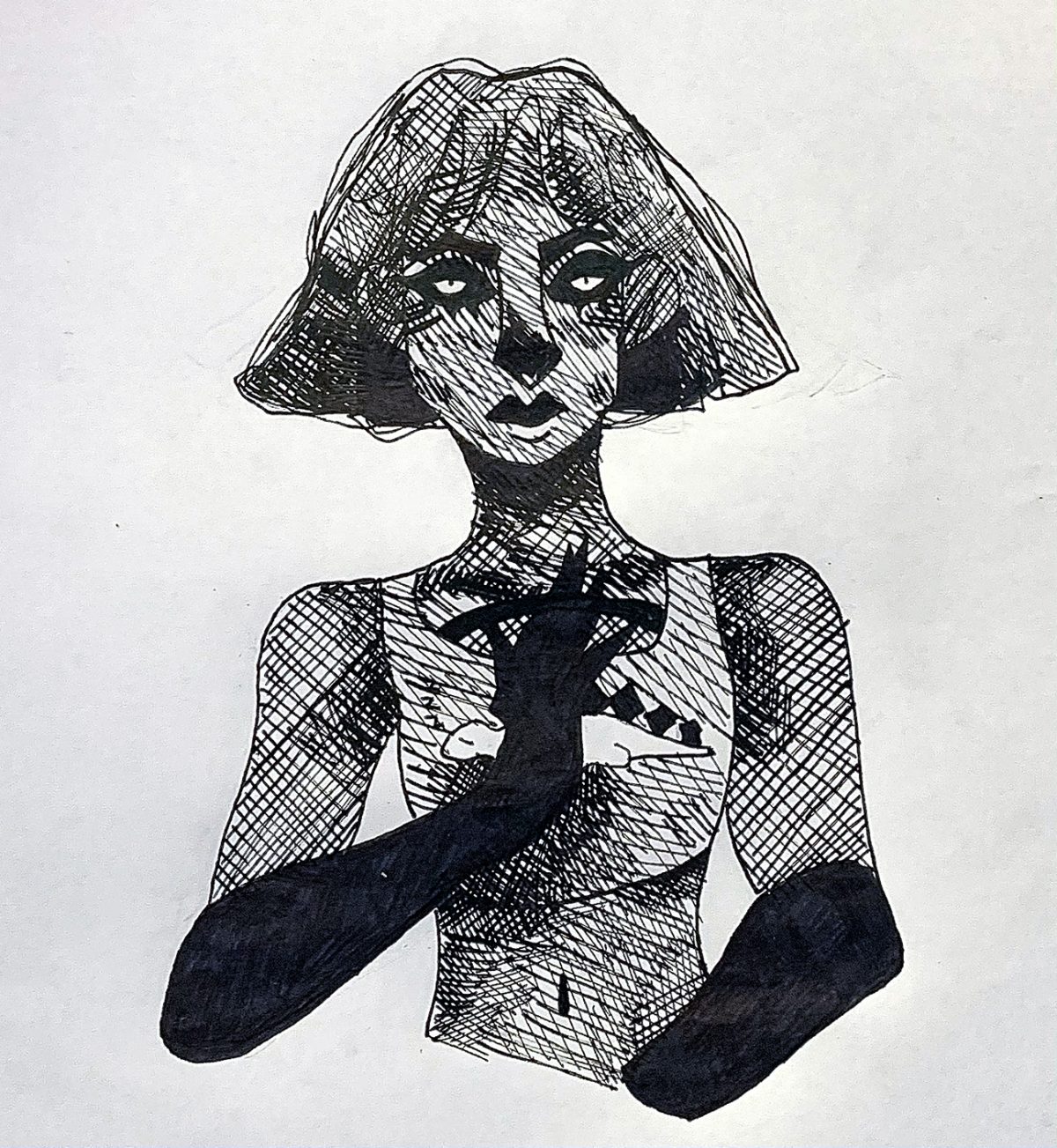 person holding dinosaur in front of them