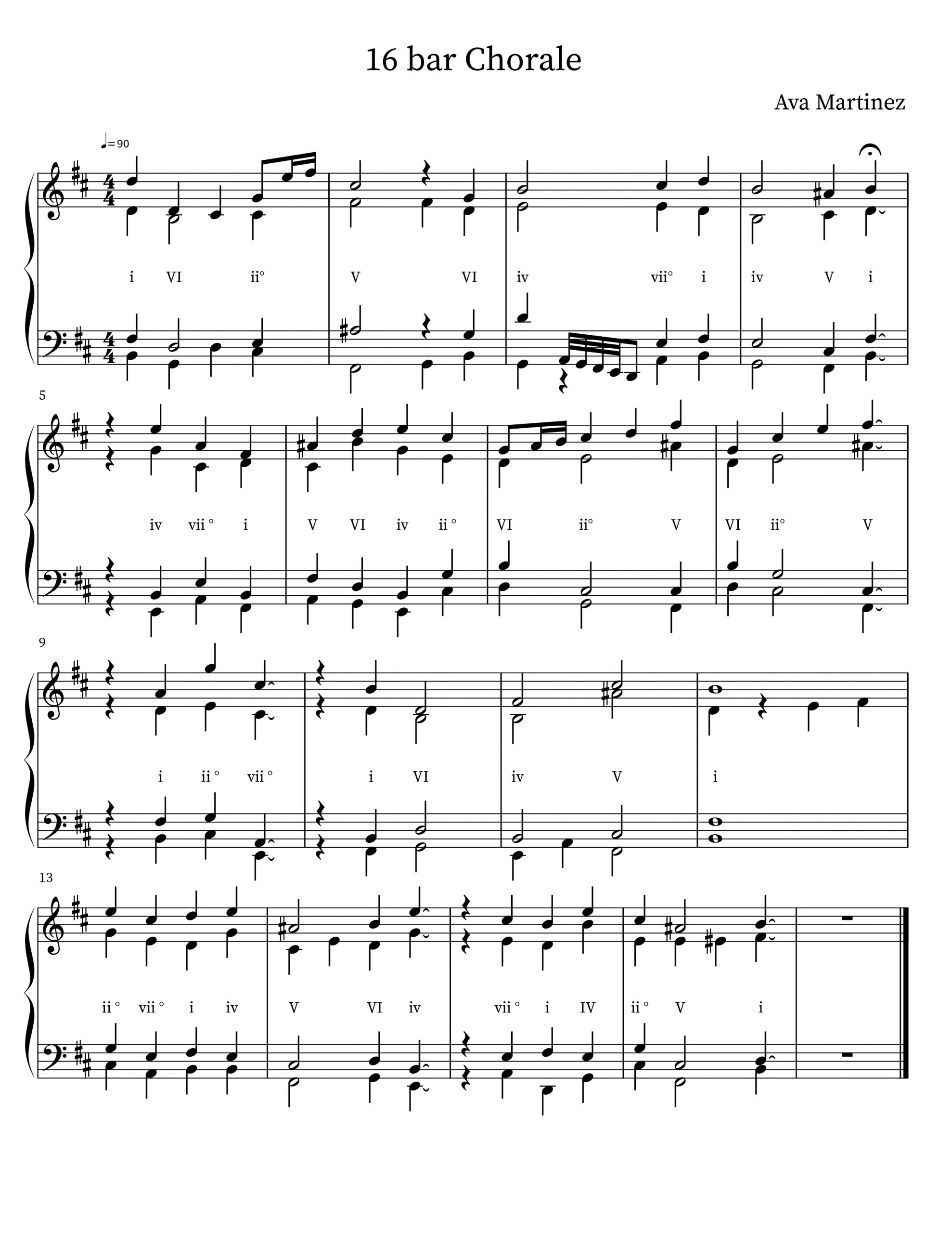 Ava Martinez: 4 Part Composition