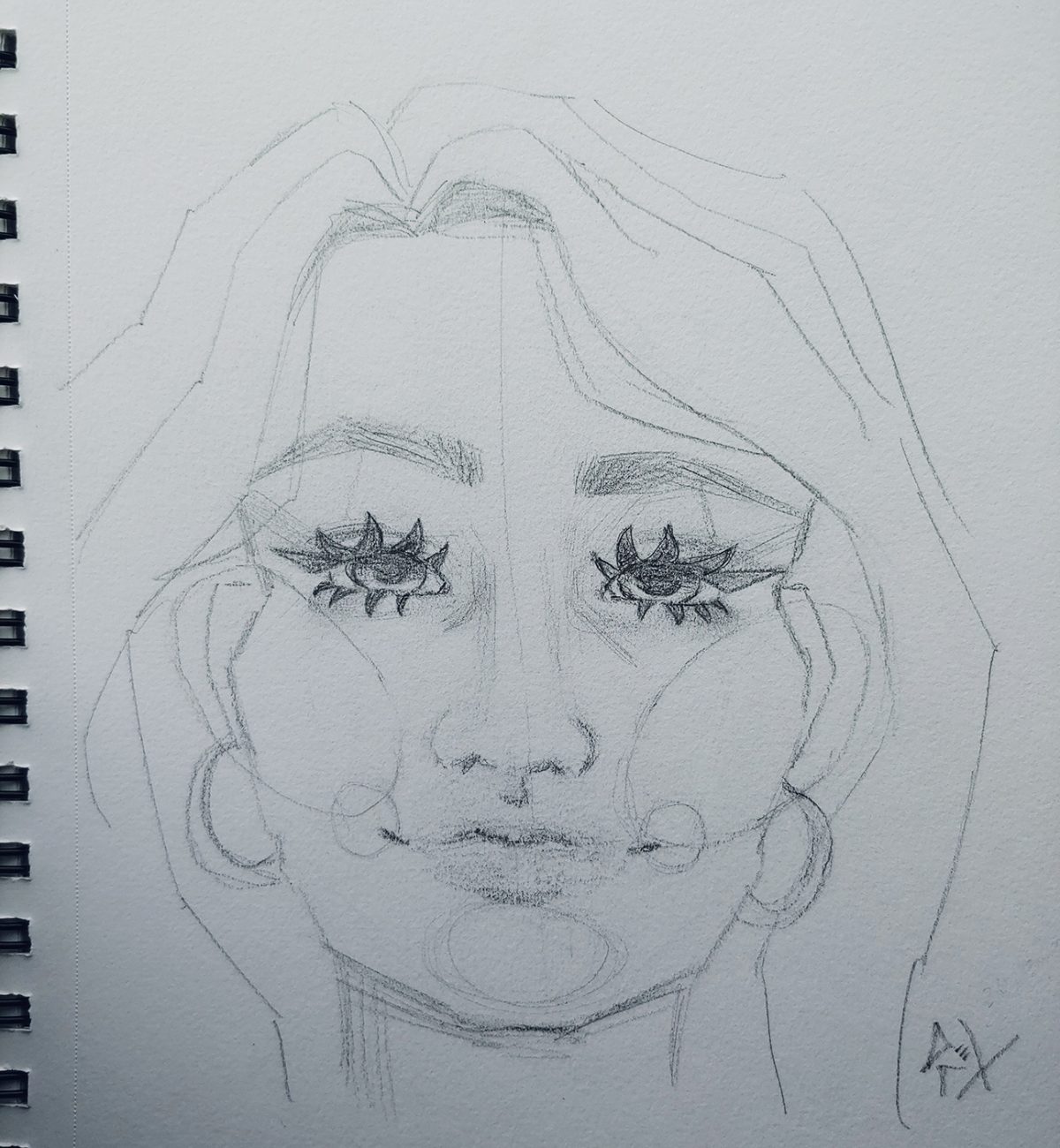 portrait of female face