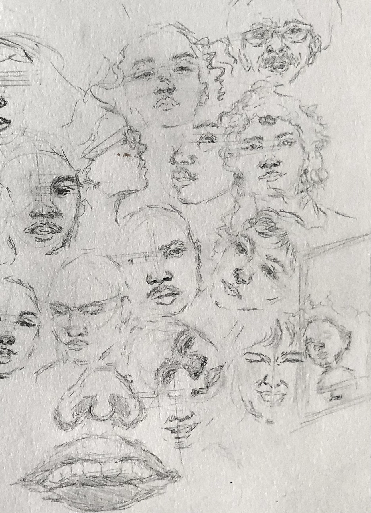 sketches of faces