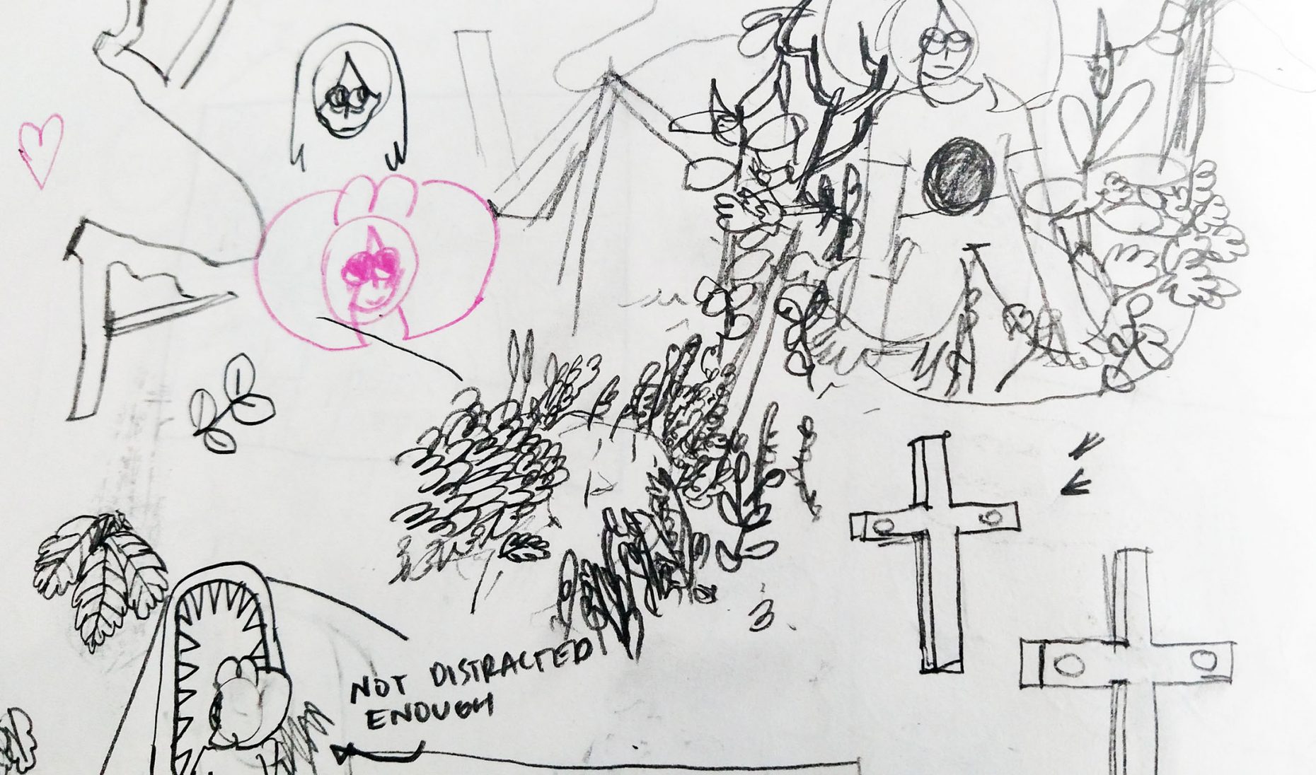 person in a cemetery