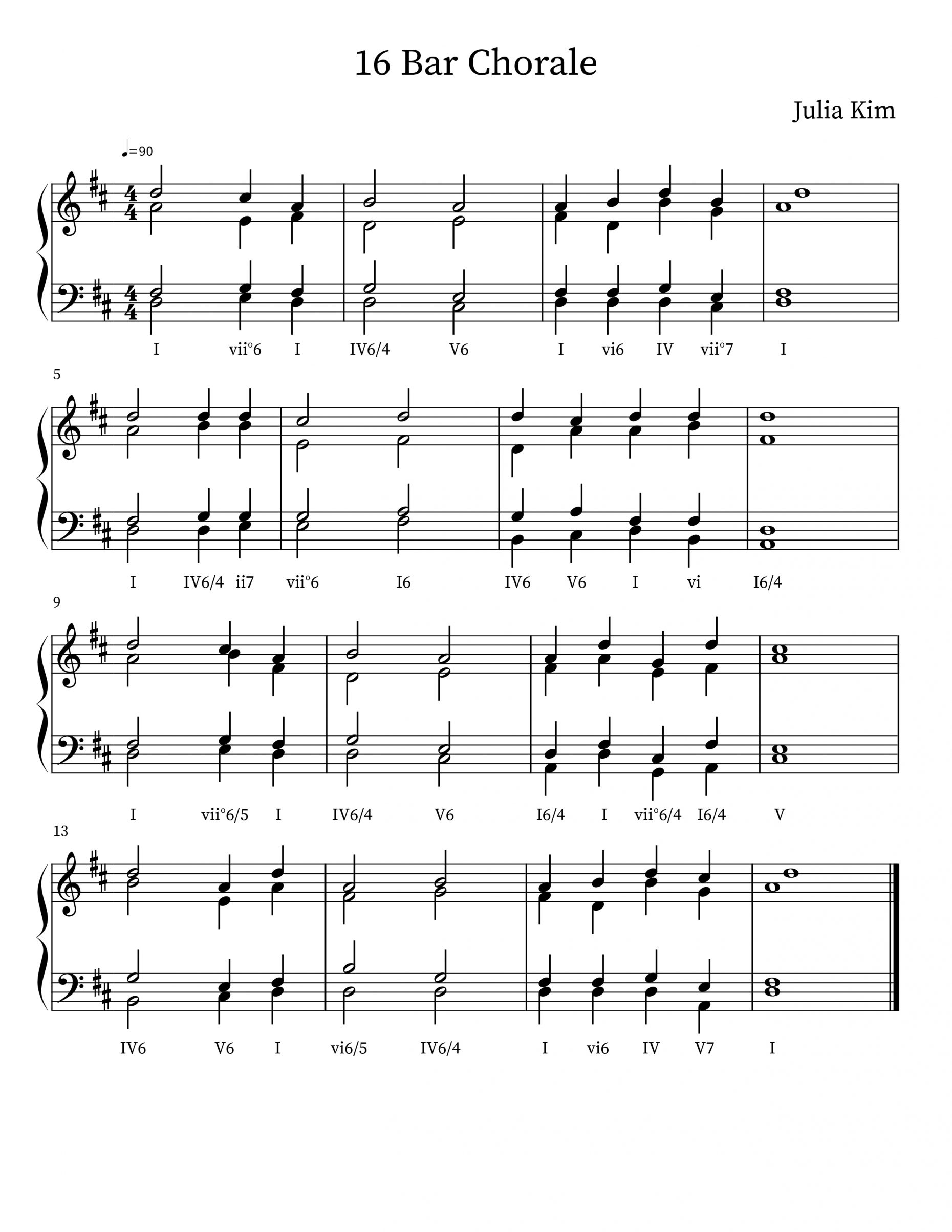 A 4 Part Composition.