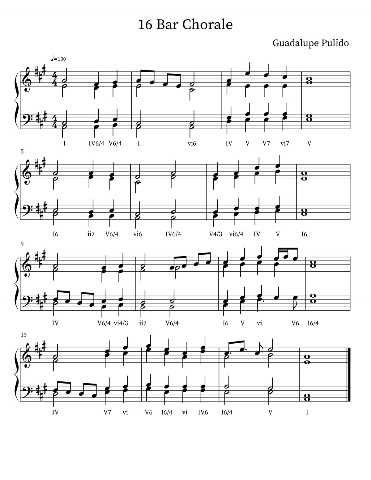 A 4 Part Composition.