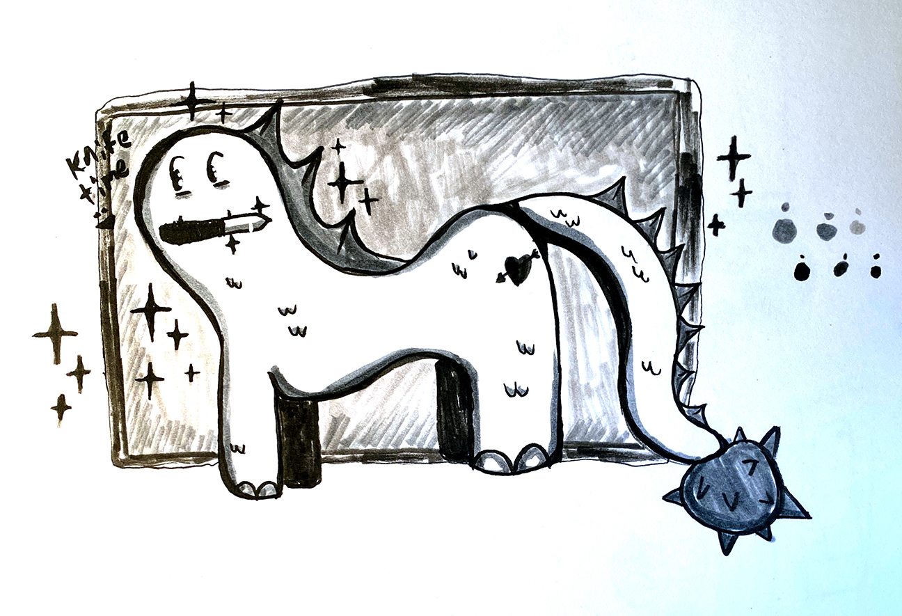 dinosaur with mace for tail