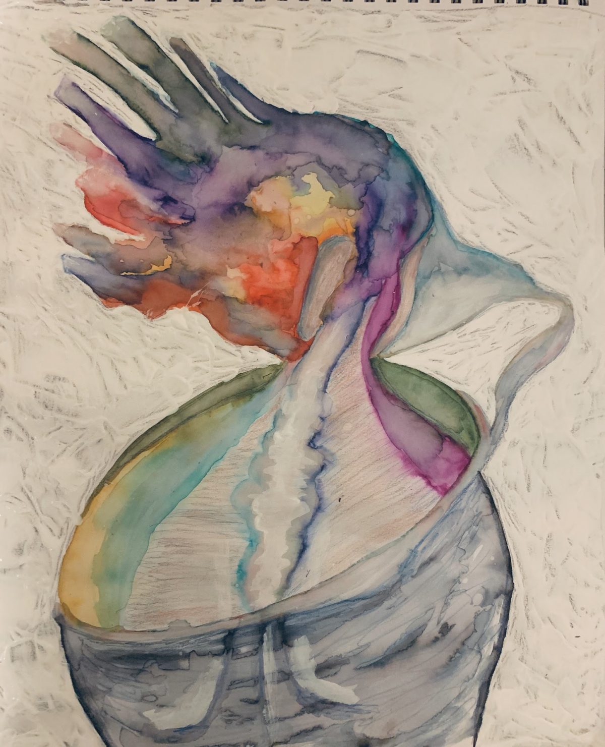 abstract watercolor painting