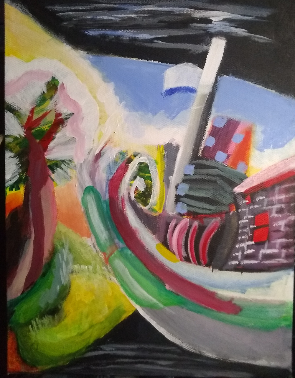 Colorful abstract drawing.