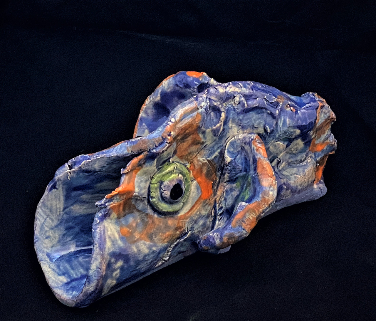 Colorful ceramic taco/fish