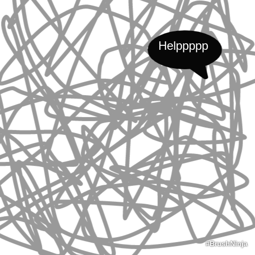 teen/mental health issues depicted in a video as a series of grey lines on a white background