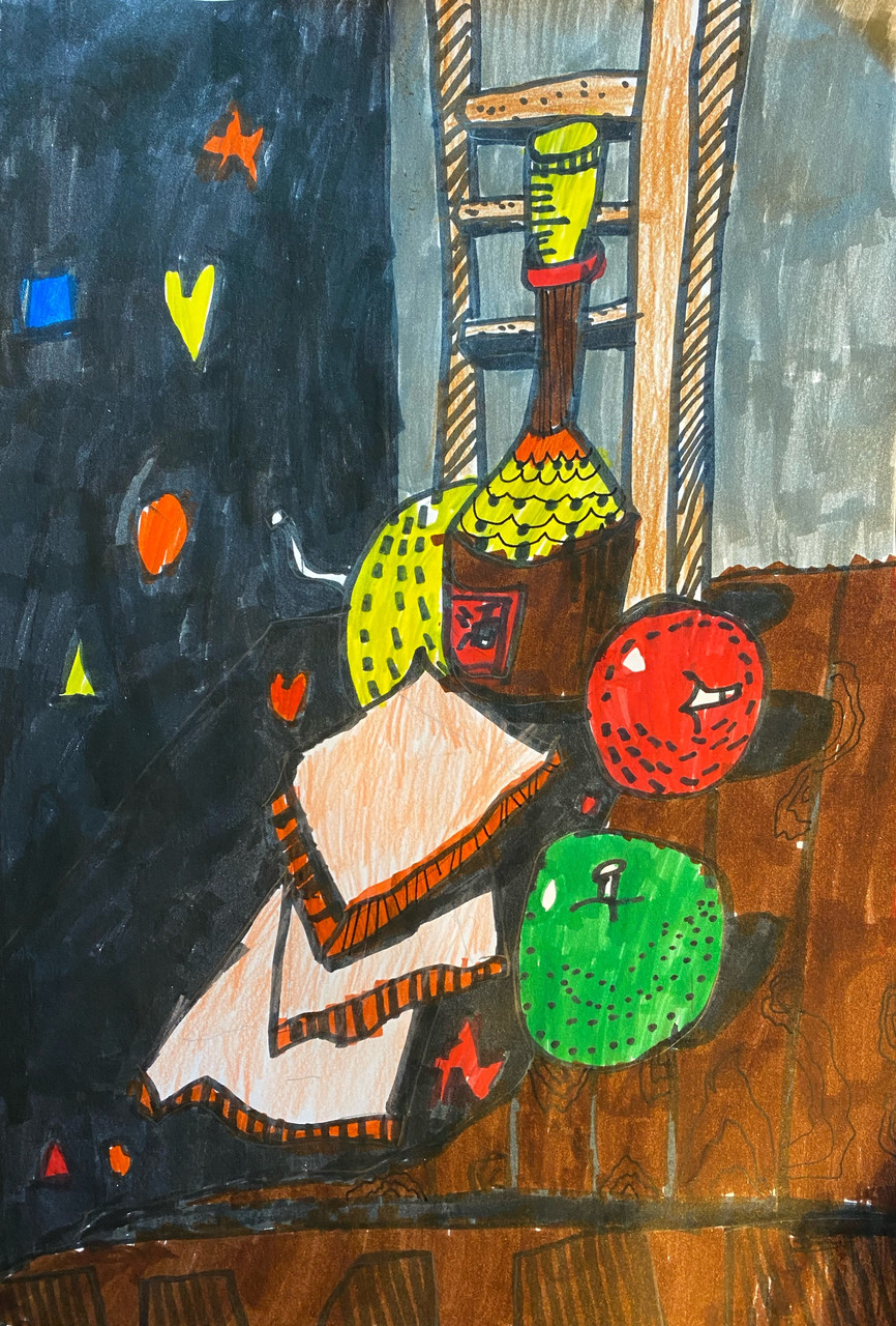 Still life drawing