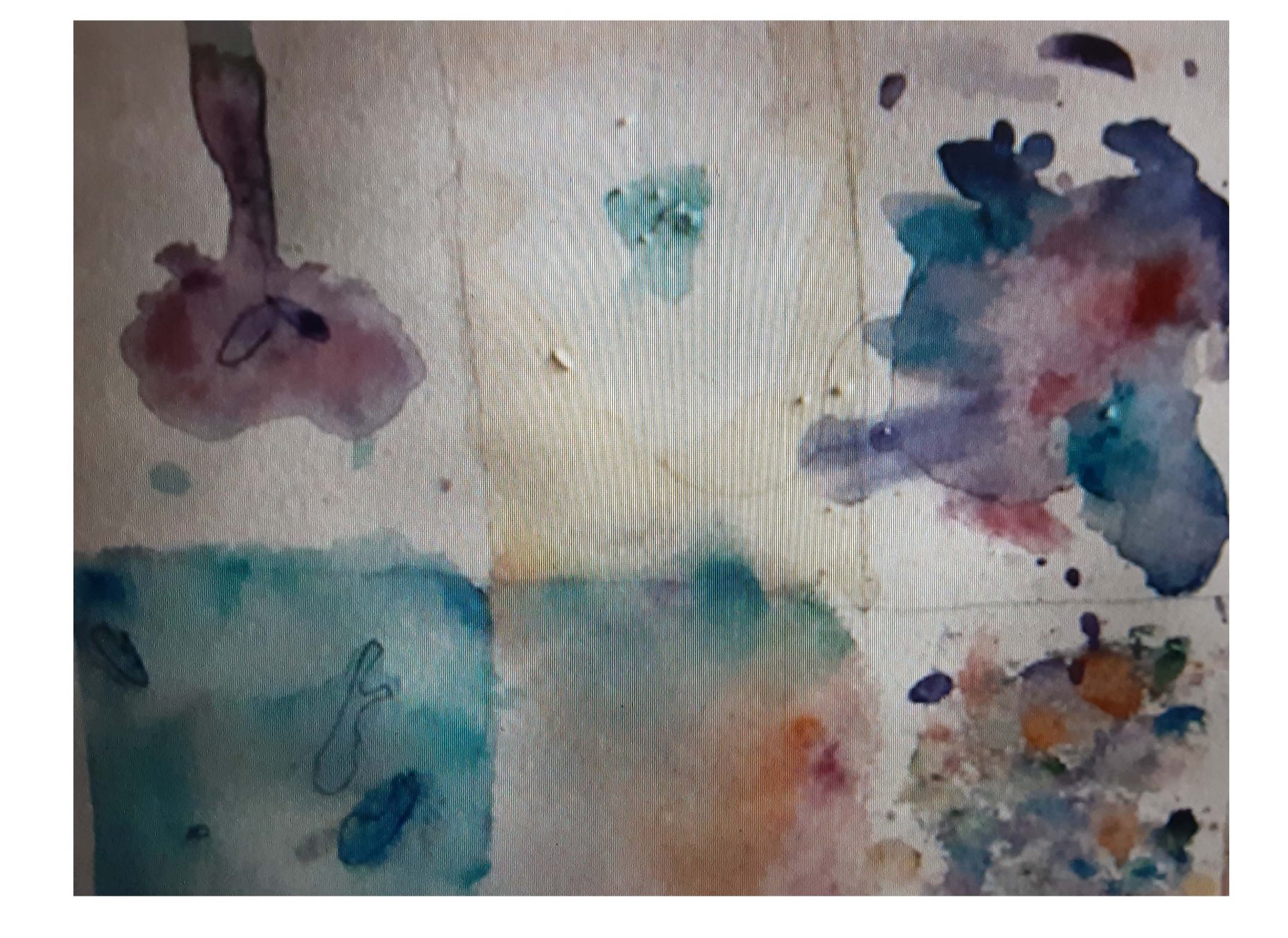 Watercolor splotches