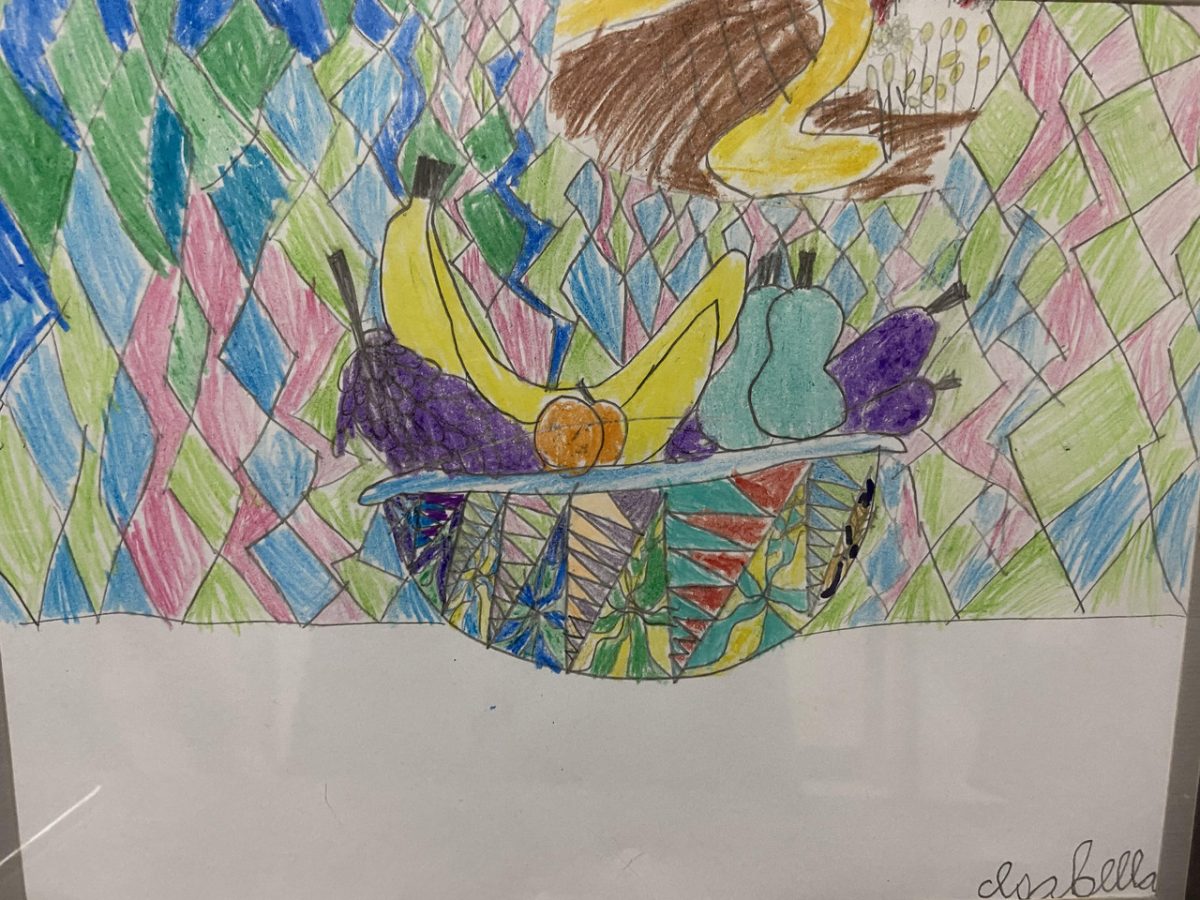 Drawing of a fruit bowl