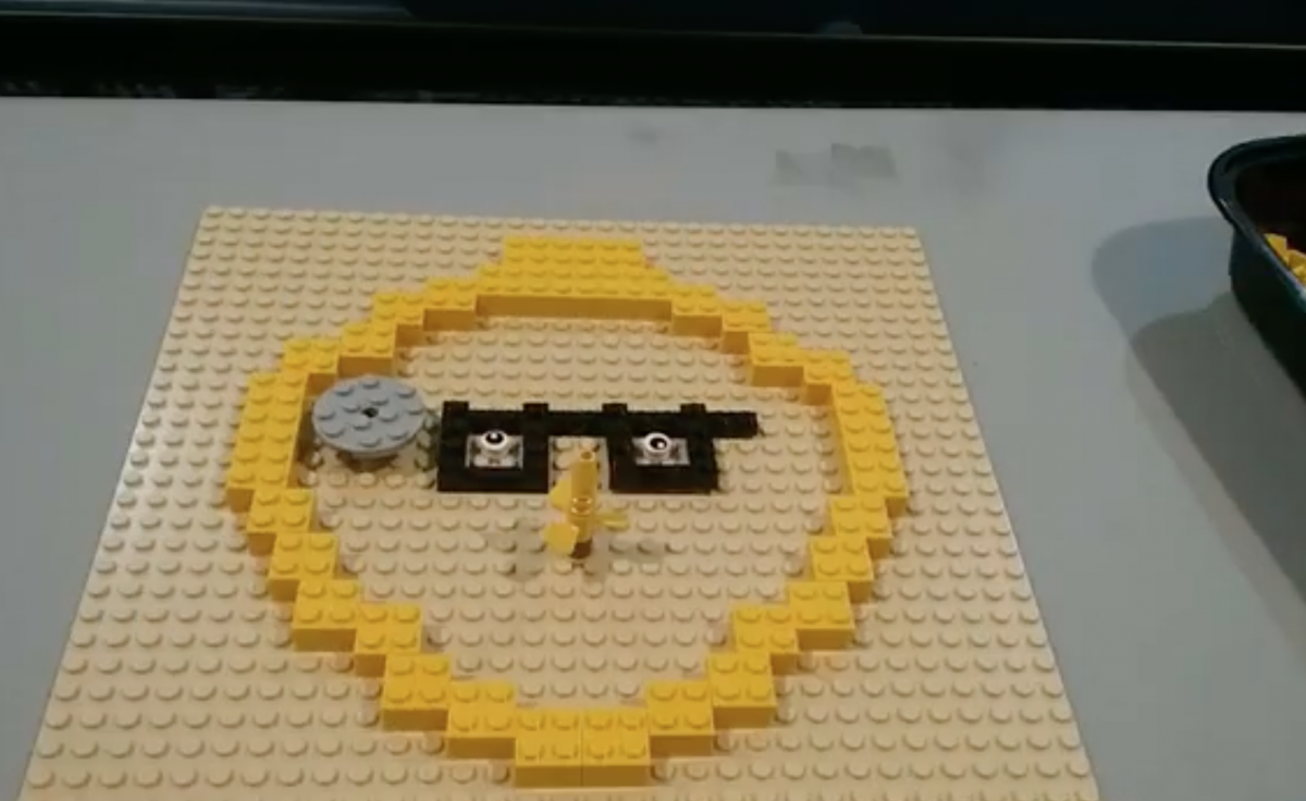 animation of lego face