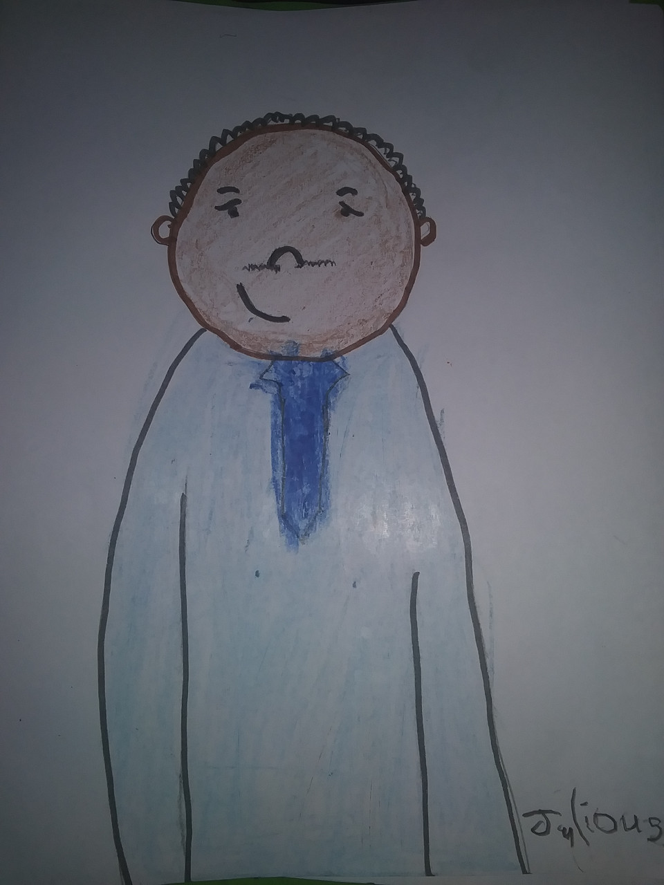 A drawing of Dr Martin Luther King Jr