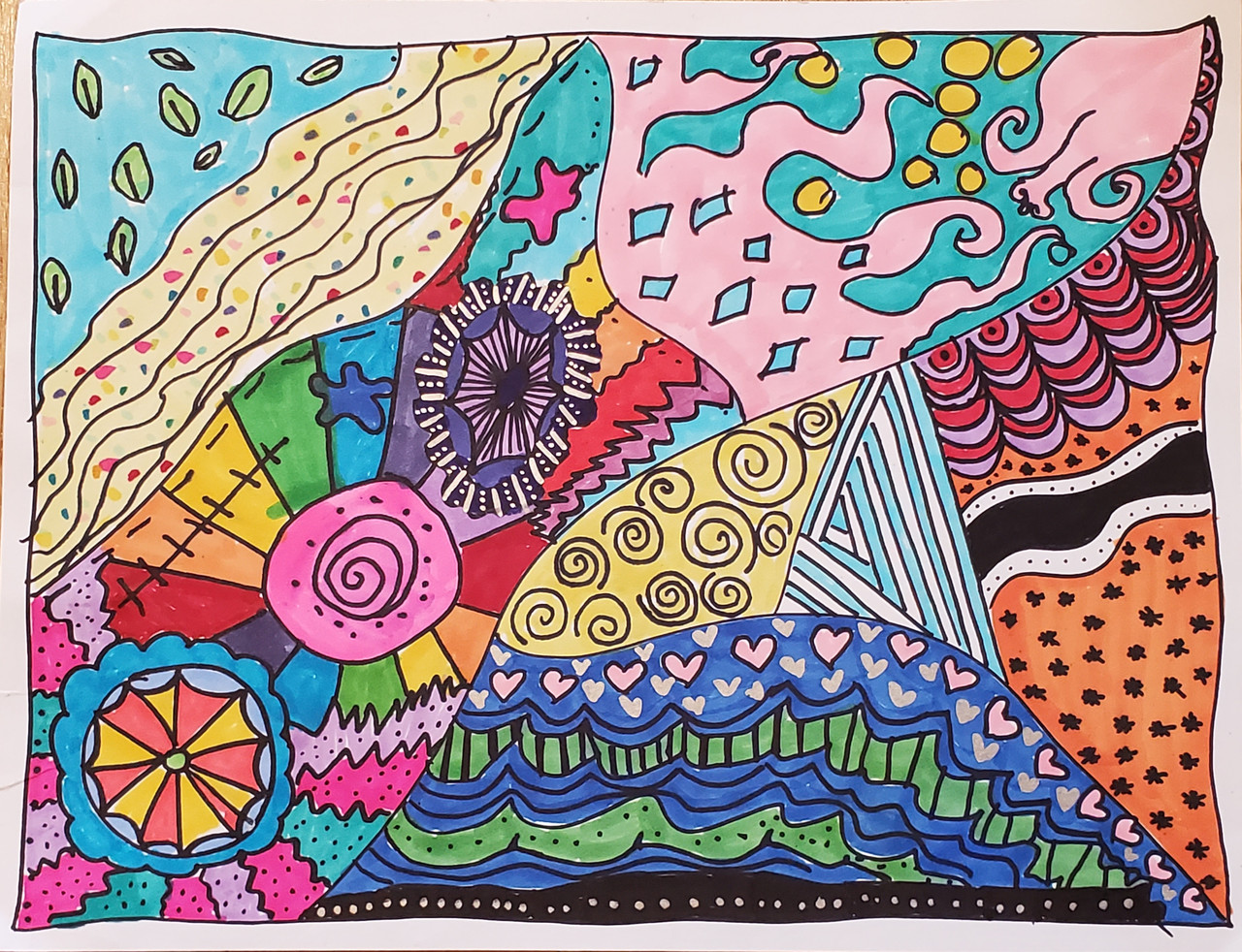 Colorful abstract drawing