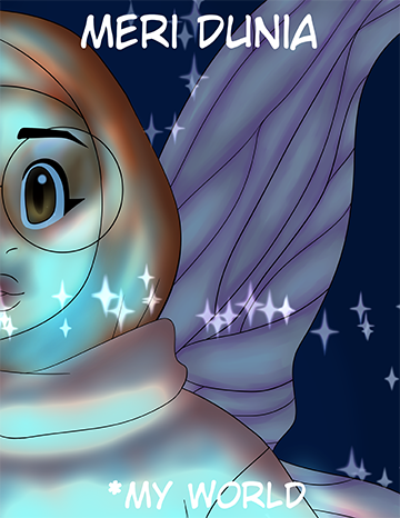 side of a face with wings