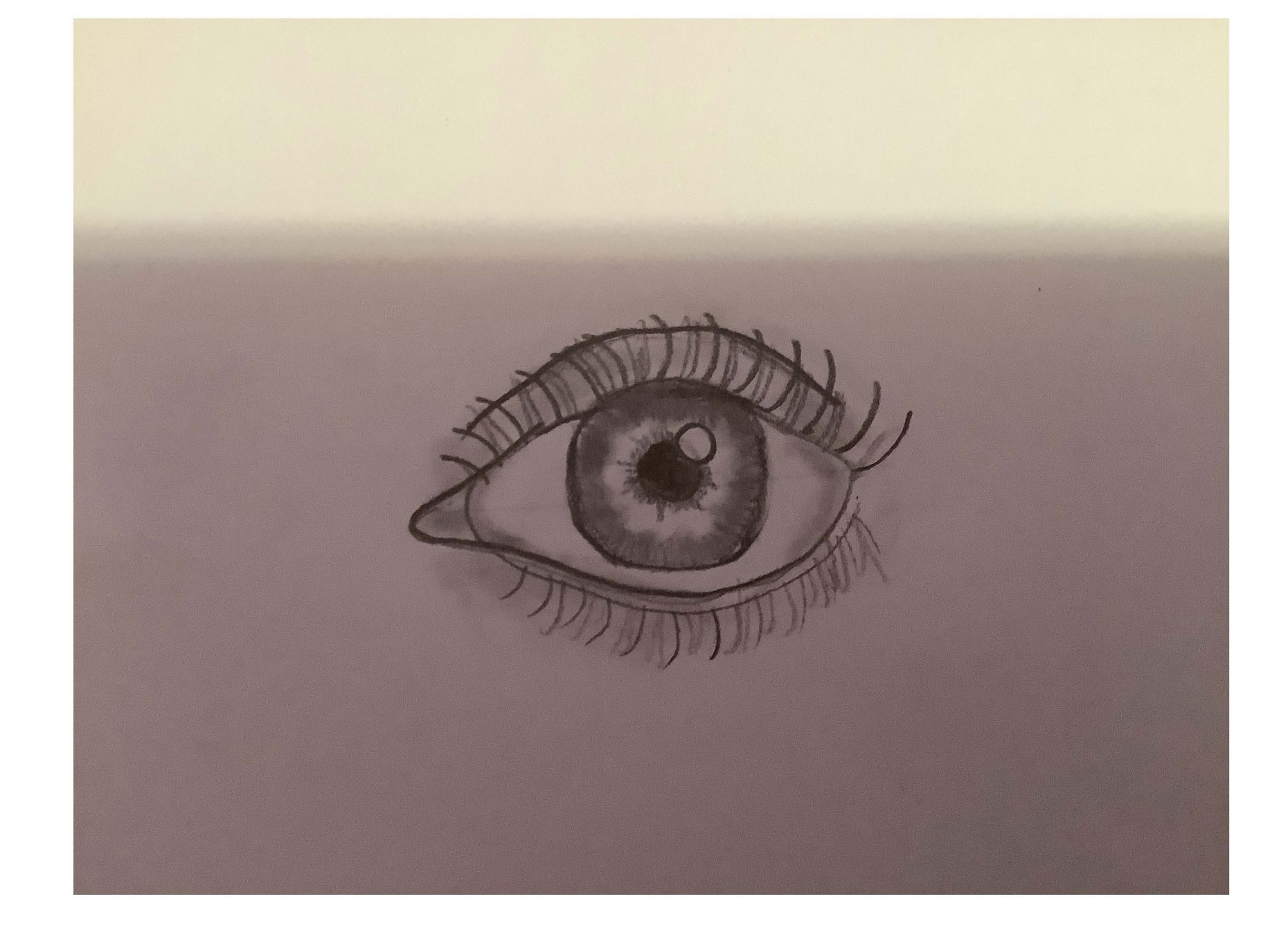 drawing of an eye