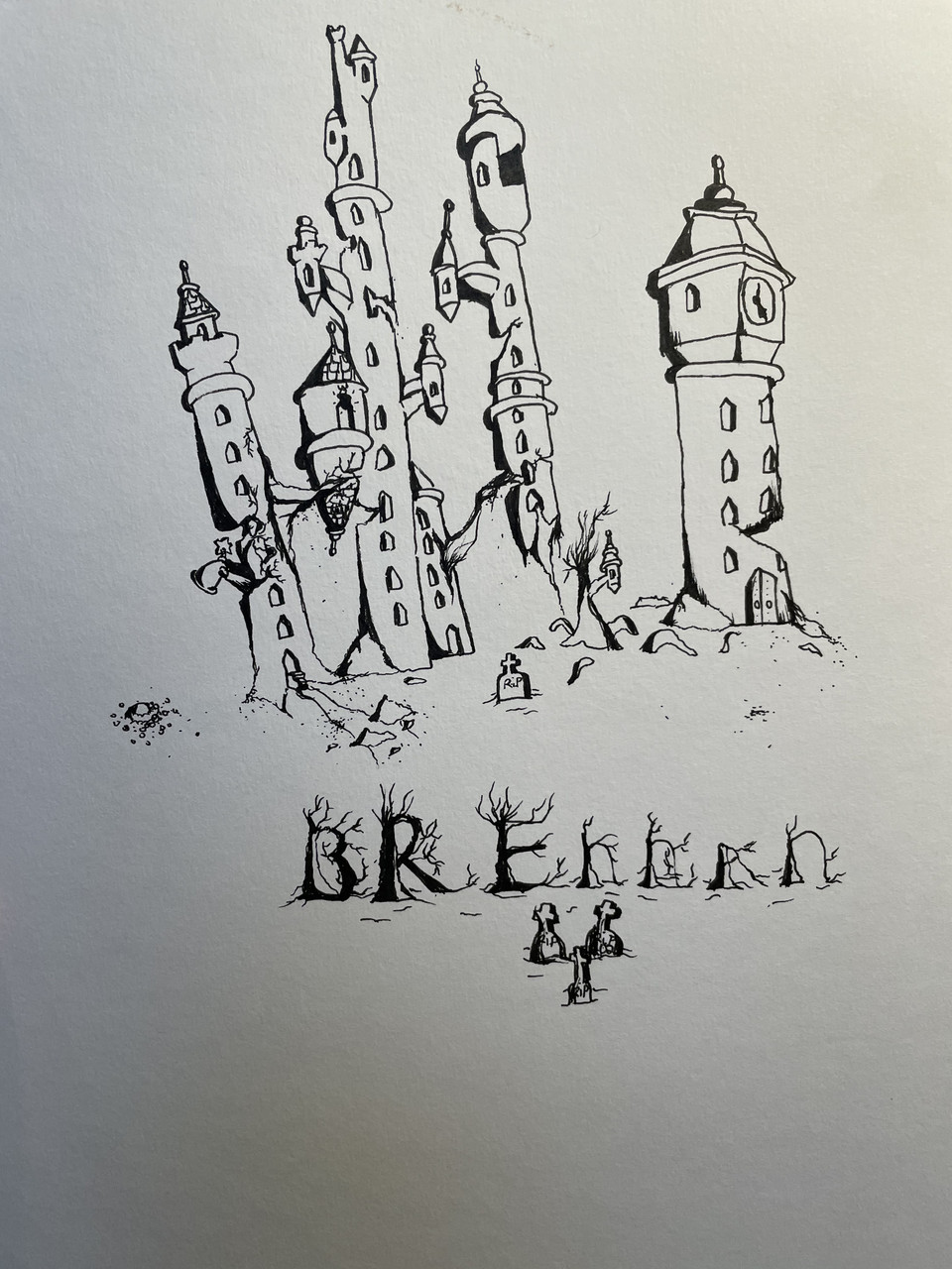 Drawing of a castle
