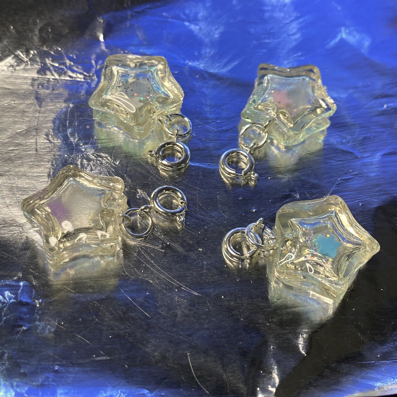 Star charm key chains